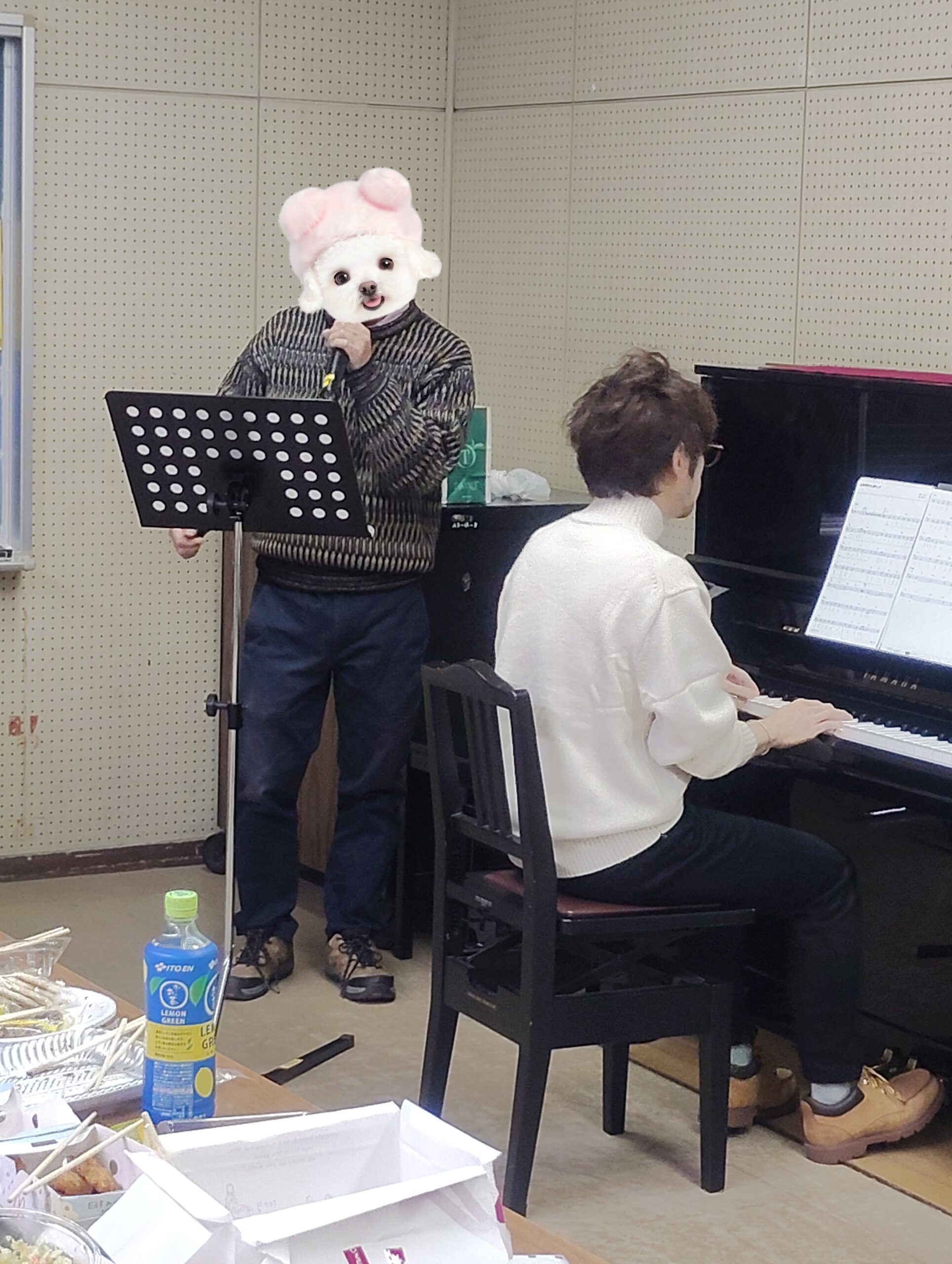 歌とピアノの演奏